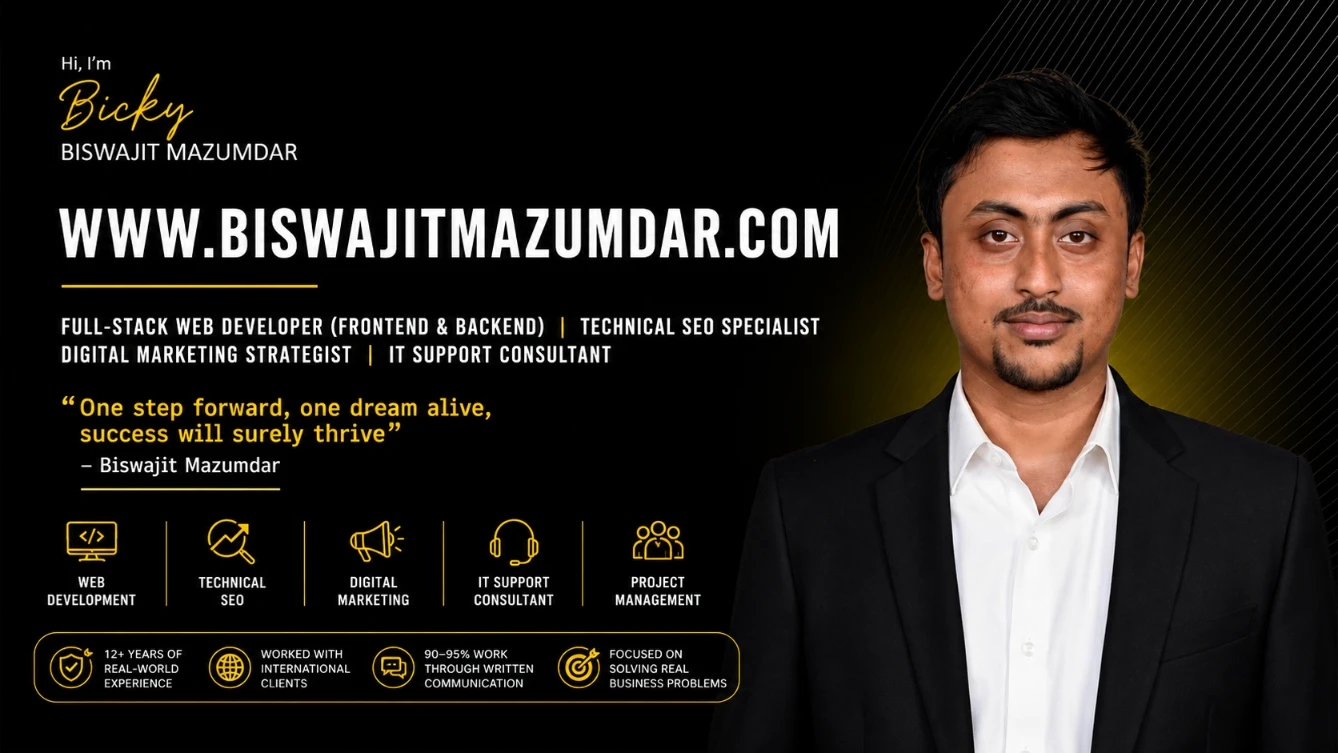 Biswajit Mazumdar - Web Designer & Developer